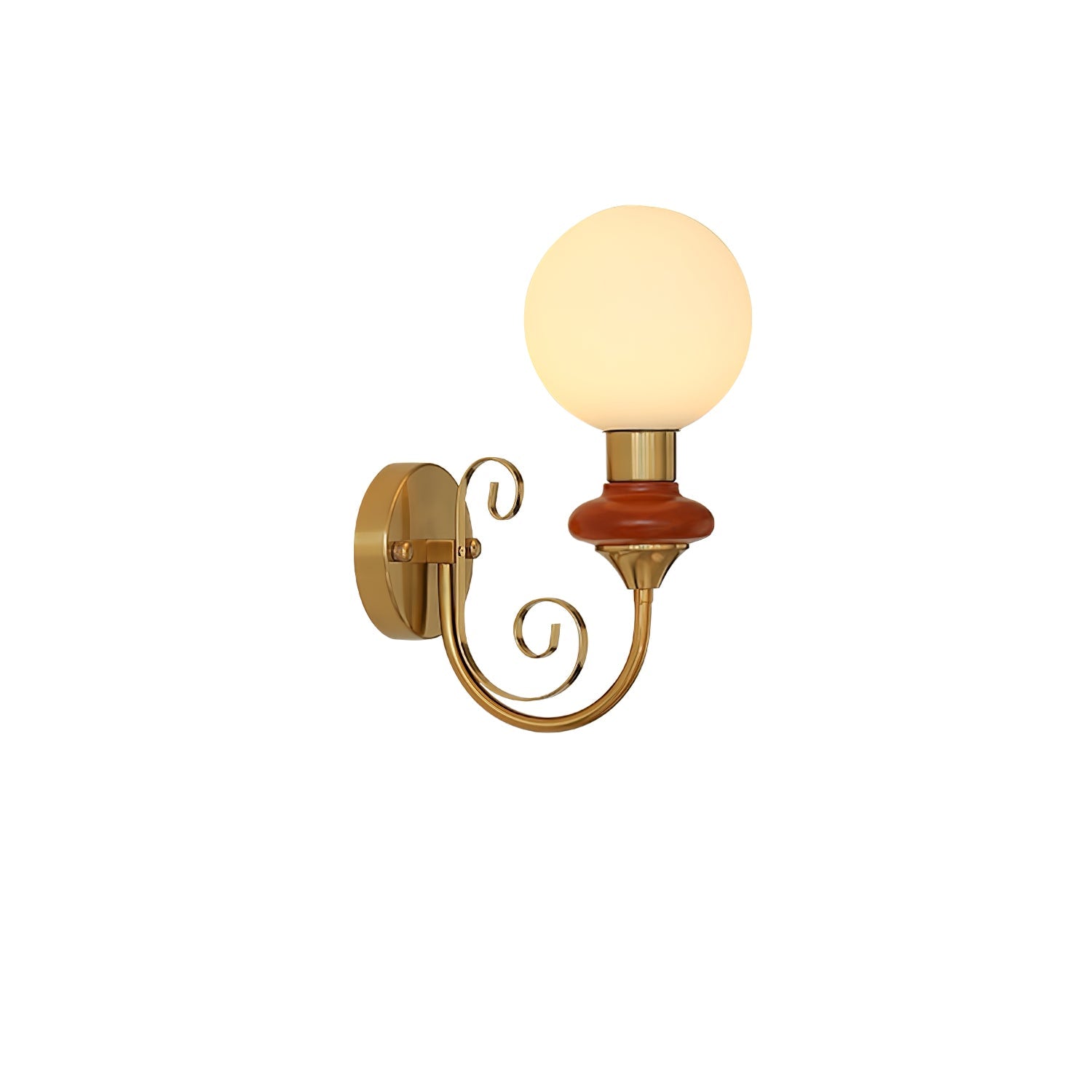 Elegant Væglampe med Naturligt Præg til Indendørs Brug Væglamper Tech Butik Rød