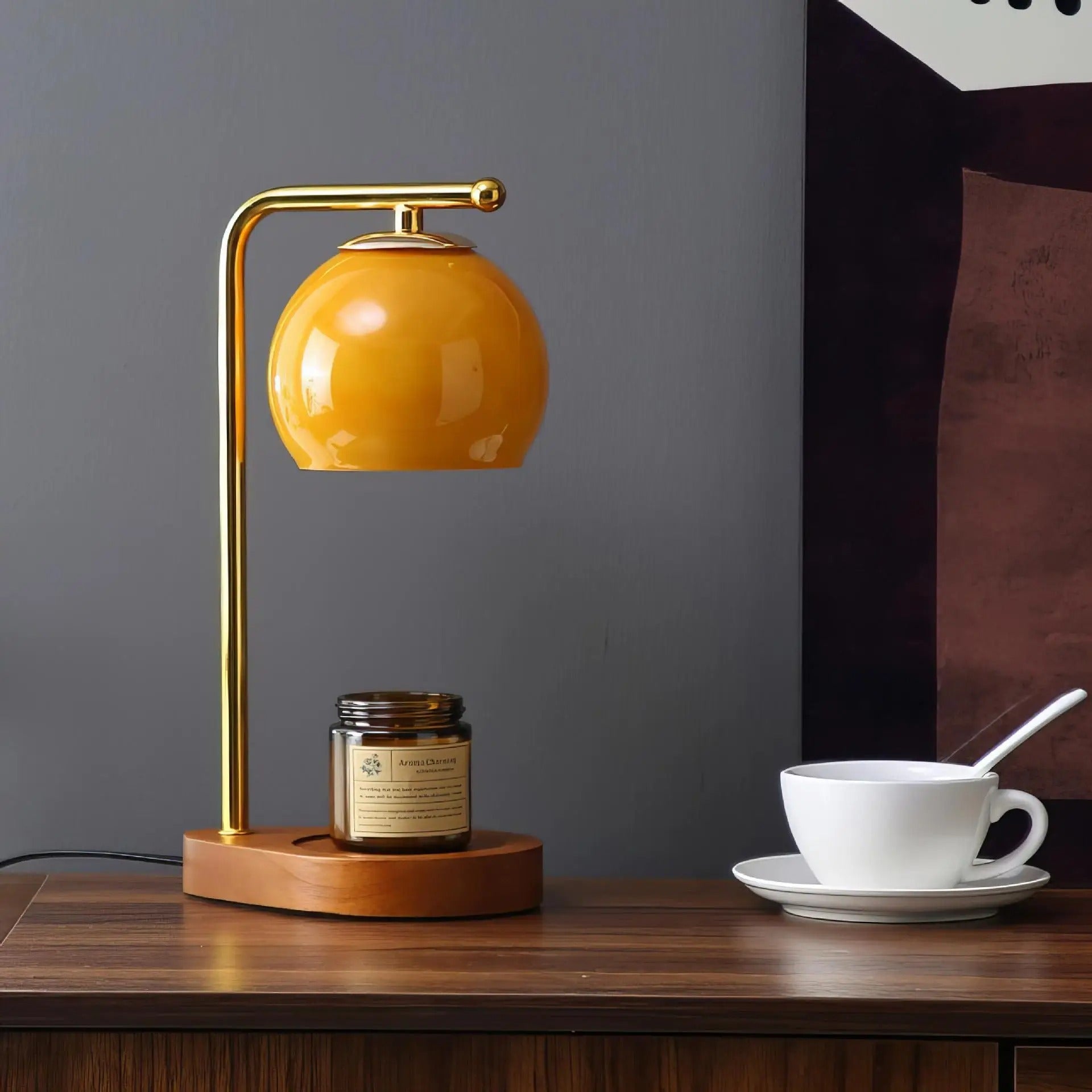 Candle Warmer Lampe – Elegant Stemningsbelysning Belysning Tech Butik Orange
