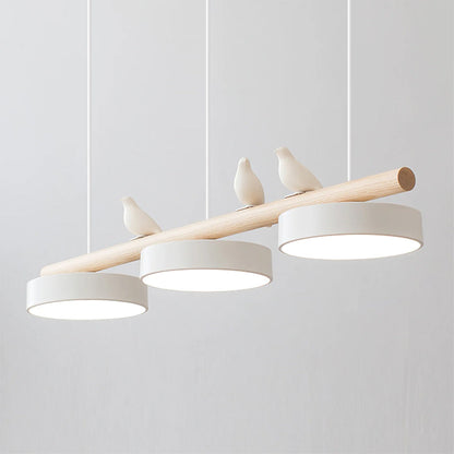 Elegant og Kunstnerisk Fuglependellampe Hængelampe Tech Butik Hvid & L 79.8 cm x H 8.4 cm Hvid Ledning Koldt Lys