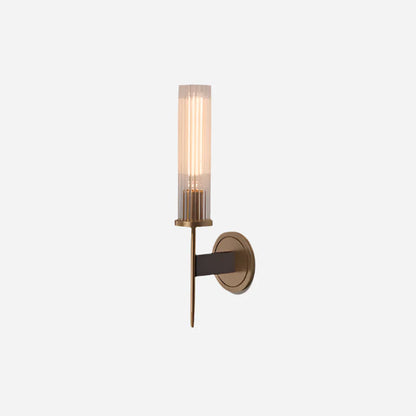 Elegant rillet glas væglampe Lamp Tech Butik 1 Væglampe