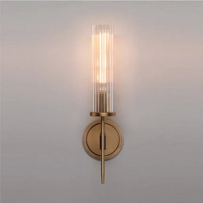 Elegant rillet glas væglampe Lamp Tech Butik