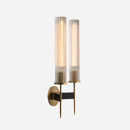 Elegant rillet glas væglampe Lamp Tech Butik 2 Væglampe
