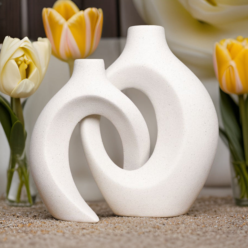 Elegant sammenflettet blomsterkrukke til smukke blomsterdekorationer Vaas Tech Butik