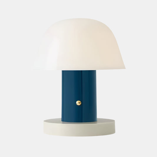 Elegant svampebordlampe til stemningsfuld belysning Bordlamper Tech Butik Blå