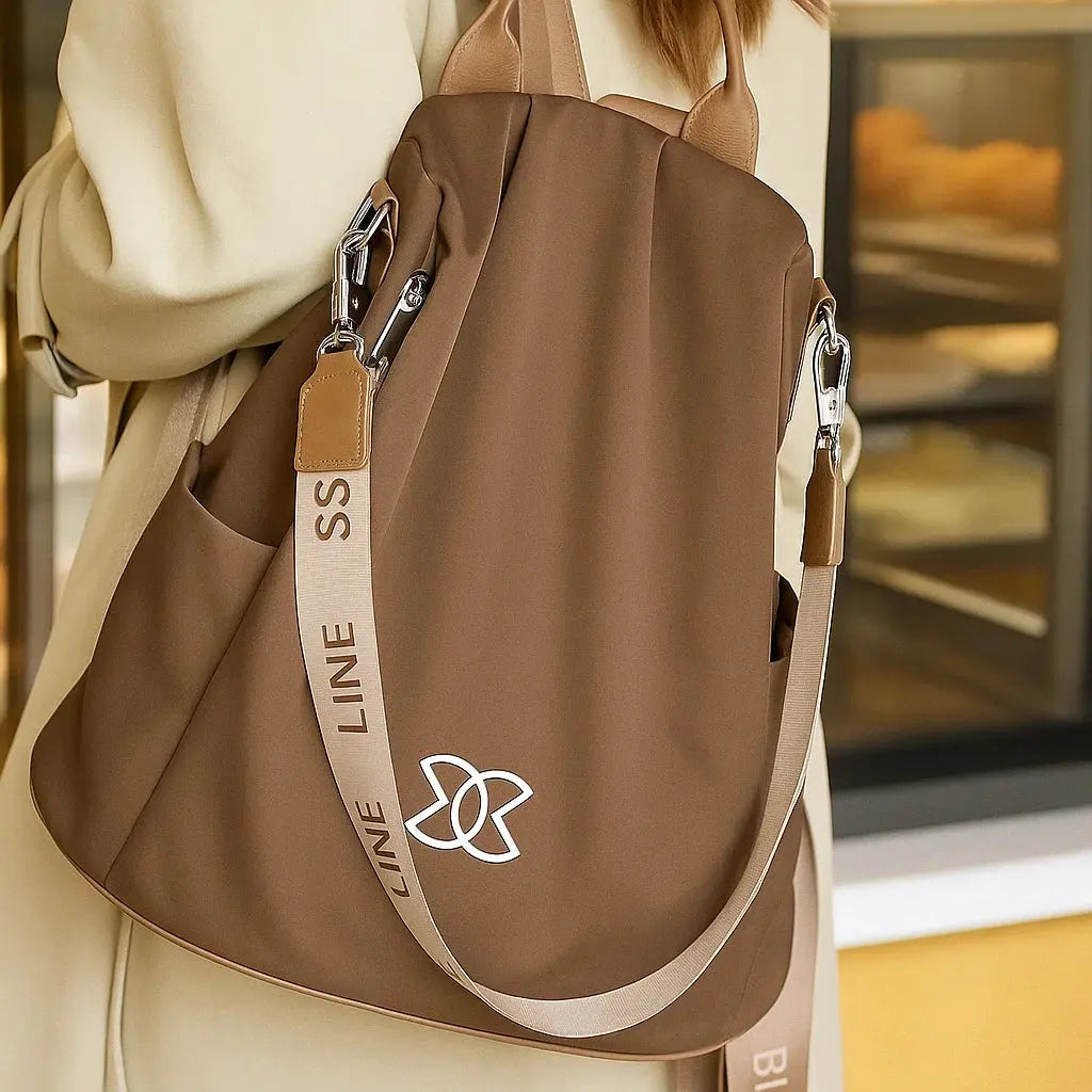 Rygsæk med Anti-tyveri og Stor Kapacitet – Sikker, Stilfuld og Komfortabel Tech Butik Brun