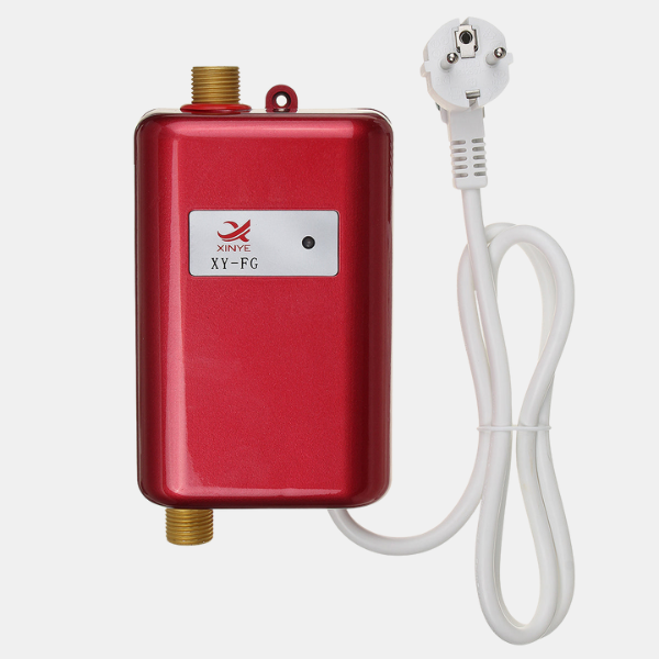 Elektrisk Vandvarmer uden Tank – Kompakt Løsning med Automatisk Temperaturbeskyttelse Heaters Tech Butik Rød