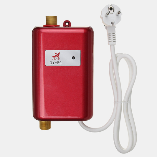 Elektrisk Vandvarmer uden Tank – Kompakt Løsning med Automatisk Temperaturbeskyttelse Heaters Tech Butik Rød