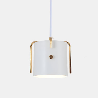 Enkel LED Pendellampe med Farverigt Design Hængelamper Tech Butik Hvid ét hoved