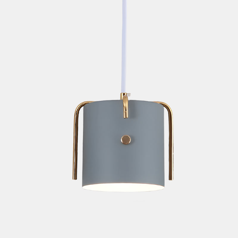 Enkel LED Pendellampe med Farverigt Design Hængelamper Tech Butik Grå ét hoved