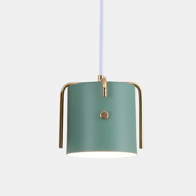 Enkel LED Pendellampe med Farverigt Design Hængelamper Tech Butik Gøn ét hoved