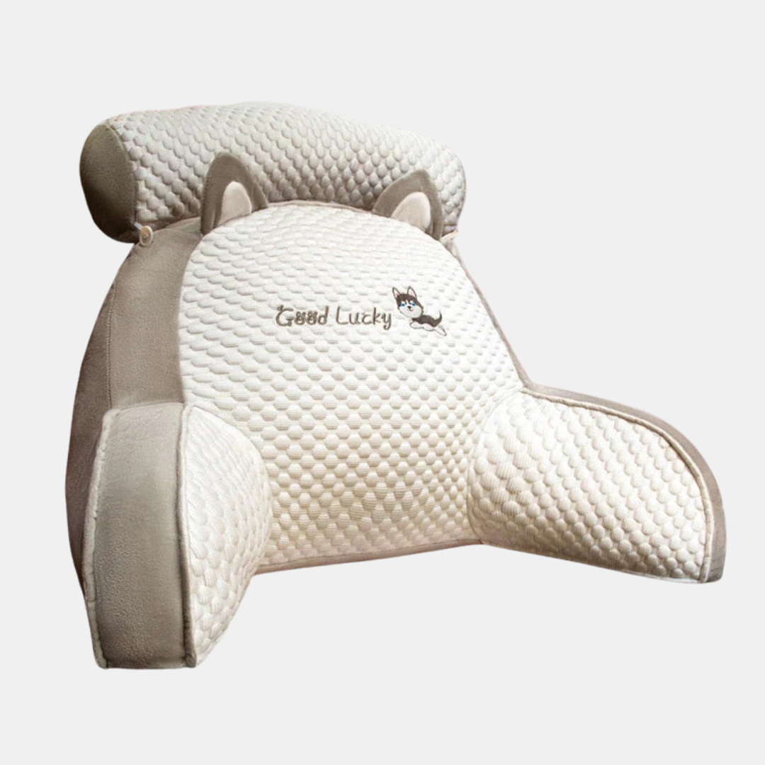 Ergonomisk Lændestøttepude – Rygstøtte til Stole Stolepuder Tech Butik Hvid