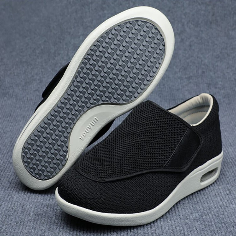 Bred Ortopædisk Sko til Diabetikere – Komfort og Støtte til Følsomme Fødder Shoes Tech Butik Sort 36