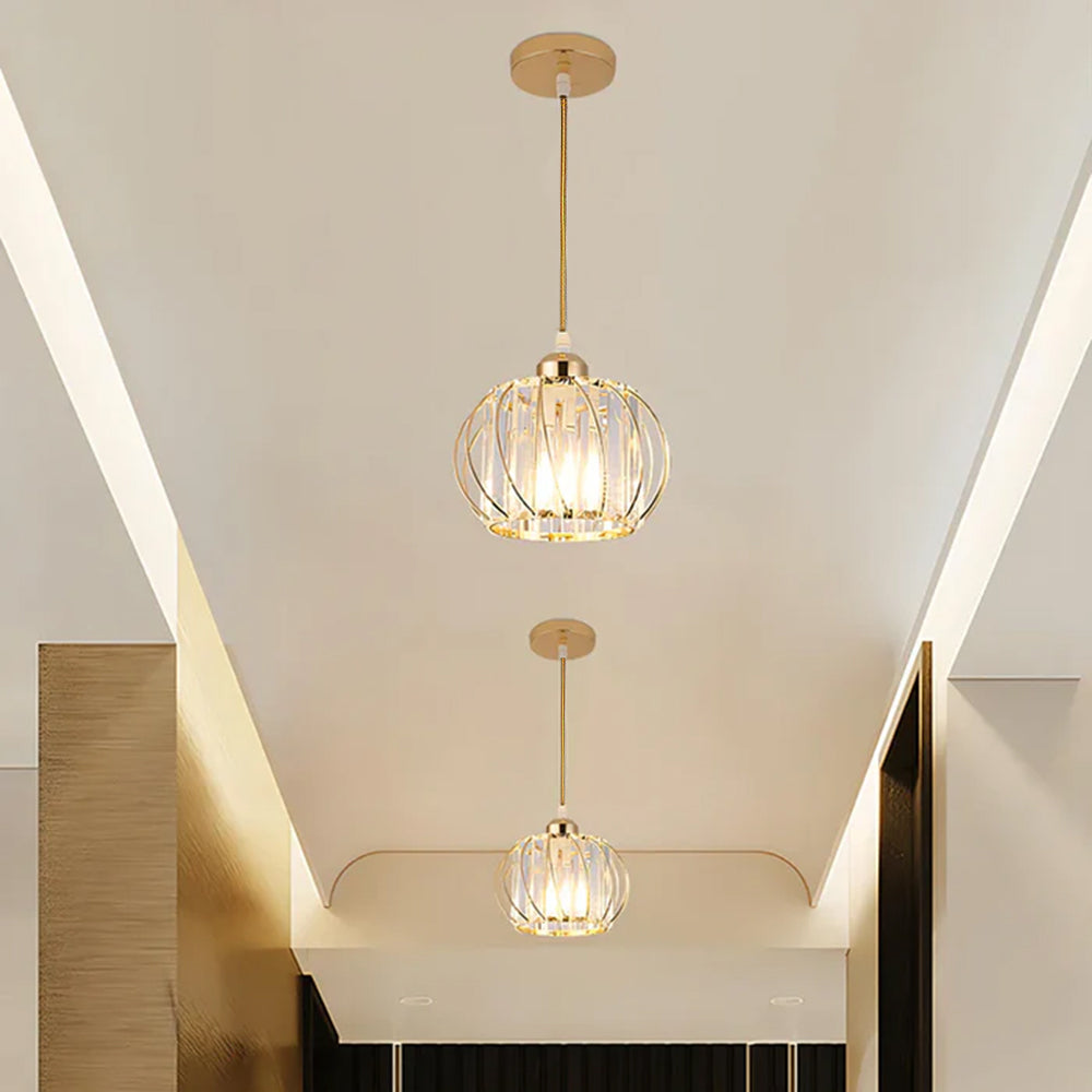 Stilfuld Globulær Glas Pendellampe - Minimal Elegance til Moderne Hjem Ceiling Light Tech Butik
