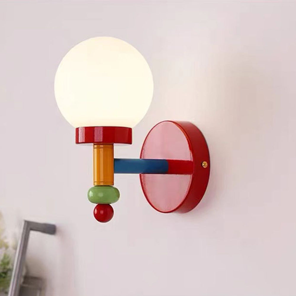 Farverig Glas Væglampe med Moderne Udtryk Børnelamper Tech Butik