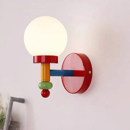 Farverig Glas Væglampe med Moderne Udtryk Børnelamper Tech Butik