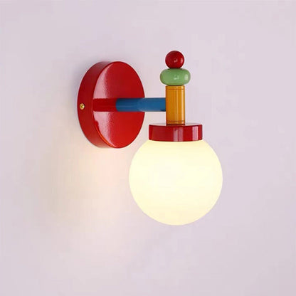 Farverig Glas Væglampe med Moderne Udtryk Børnelamper Tech Butik