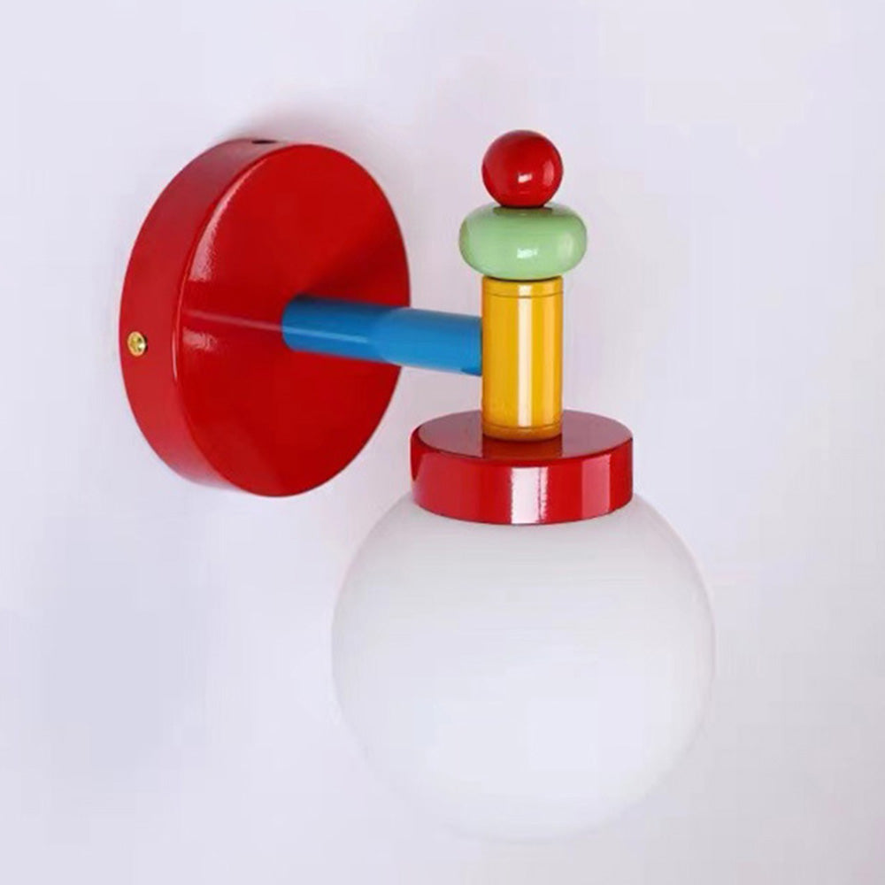 Farverig Glas Væglampe med Moderne Udtryk Børnelamper Tech Butik
