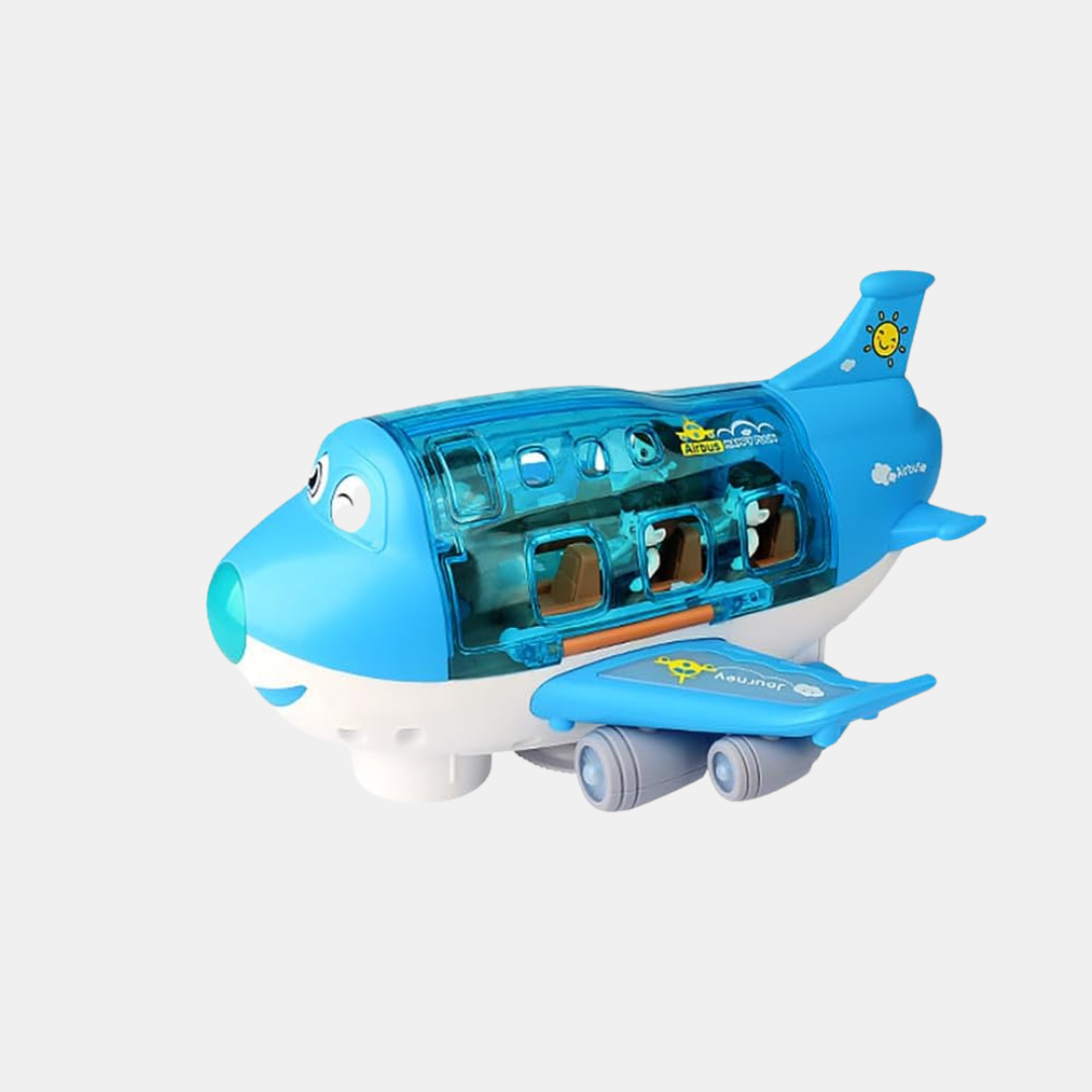 Farverigt Legetøjsfly med Lys og Lyd til Børn Legetøj Tech Butik Blå