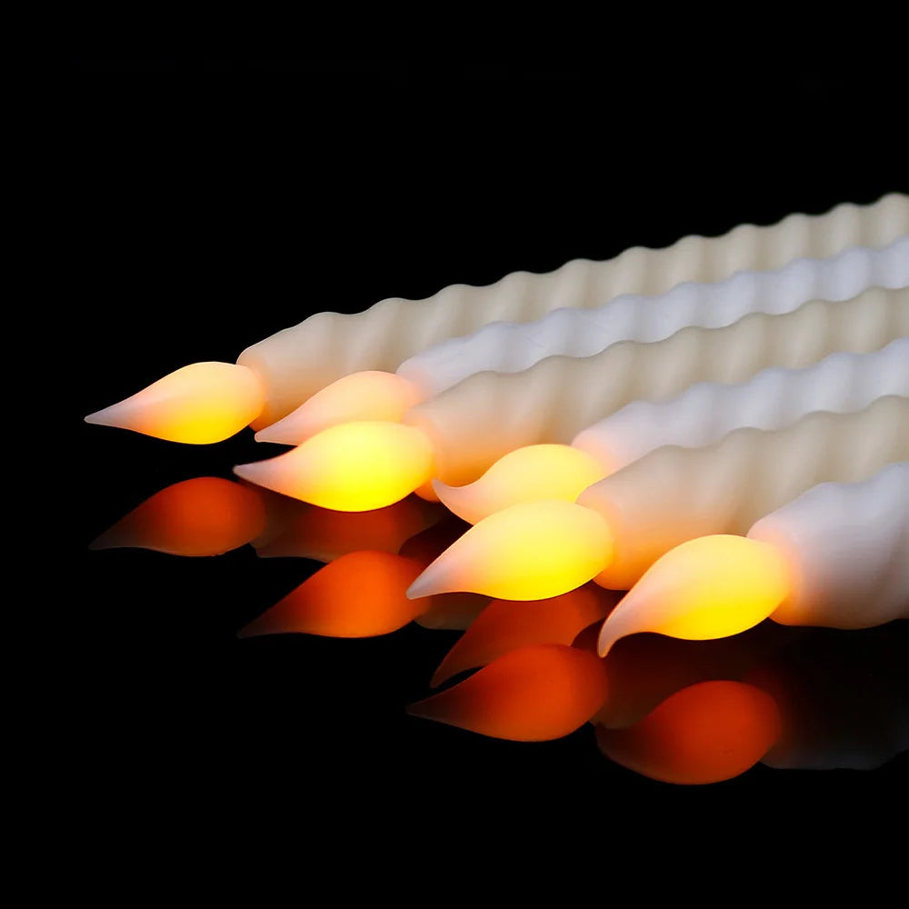 Festlige 3D LED-Kerzen - Realistisk Voks Design til Julestemning 3D LED-stearinlys Tech Butik