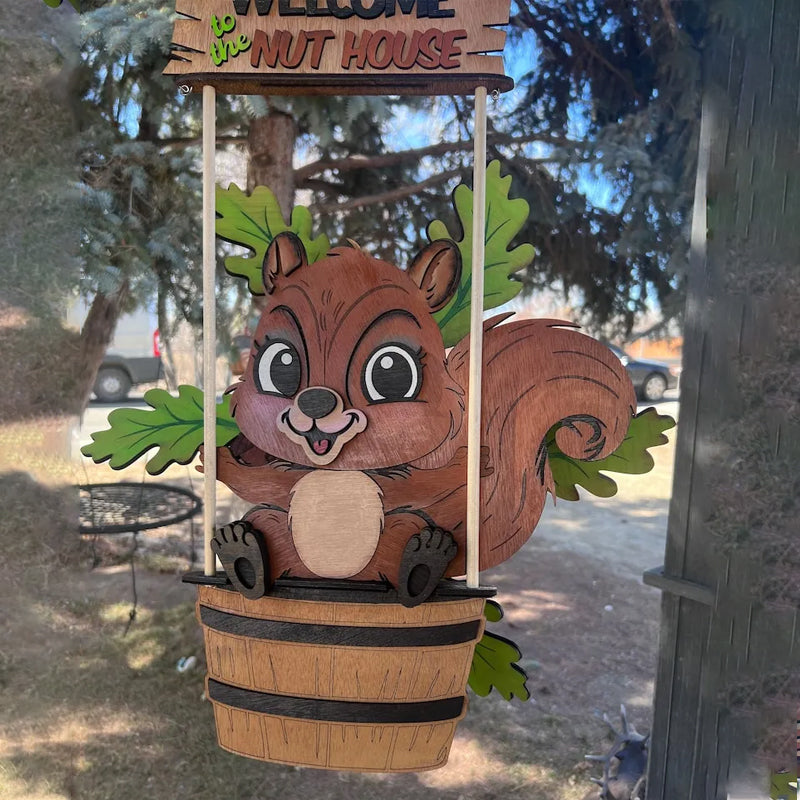 Finurlig Dyre Vindspinner til Havehygge Dekoration Tech Butik Egern