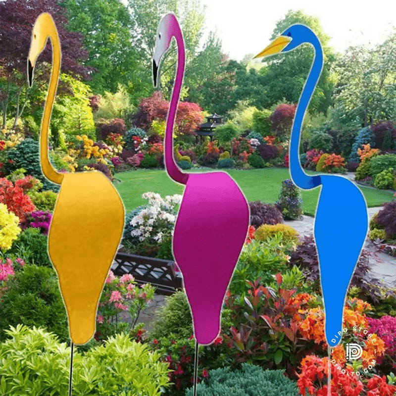 Finurlig Flamingo Vindspinner til Haven Dekoration Tech Butik