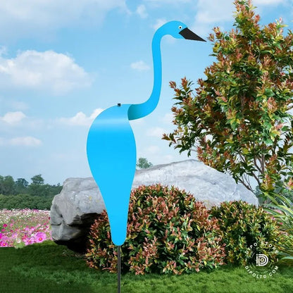 Finurlig Flamingo Vindspinner til Haven Dekoration Tech Butik Blå