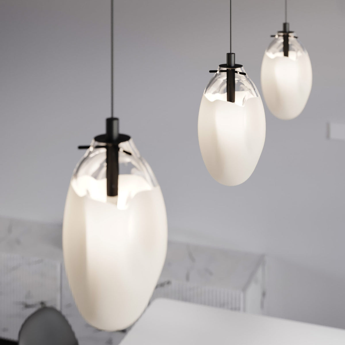 Flydende Inspireret Pendellampe med Moderne Design Pendellampe Tech Butik