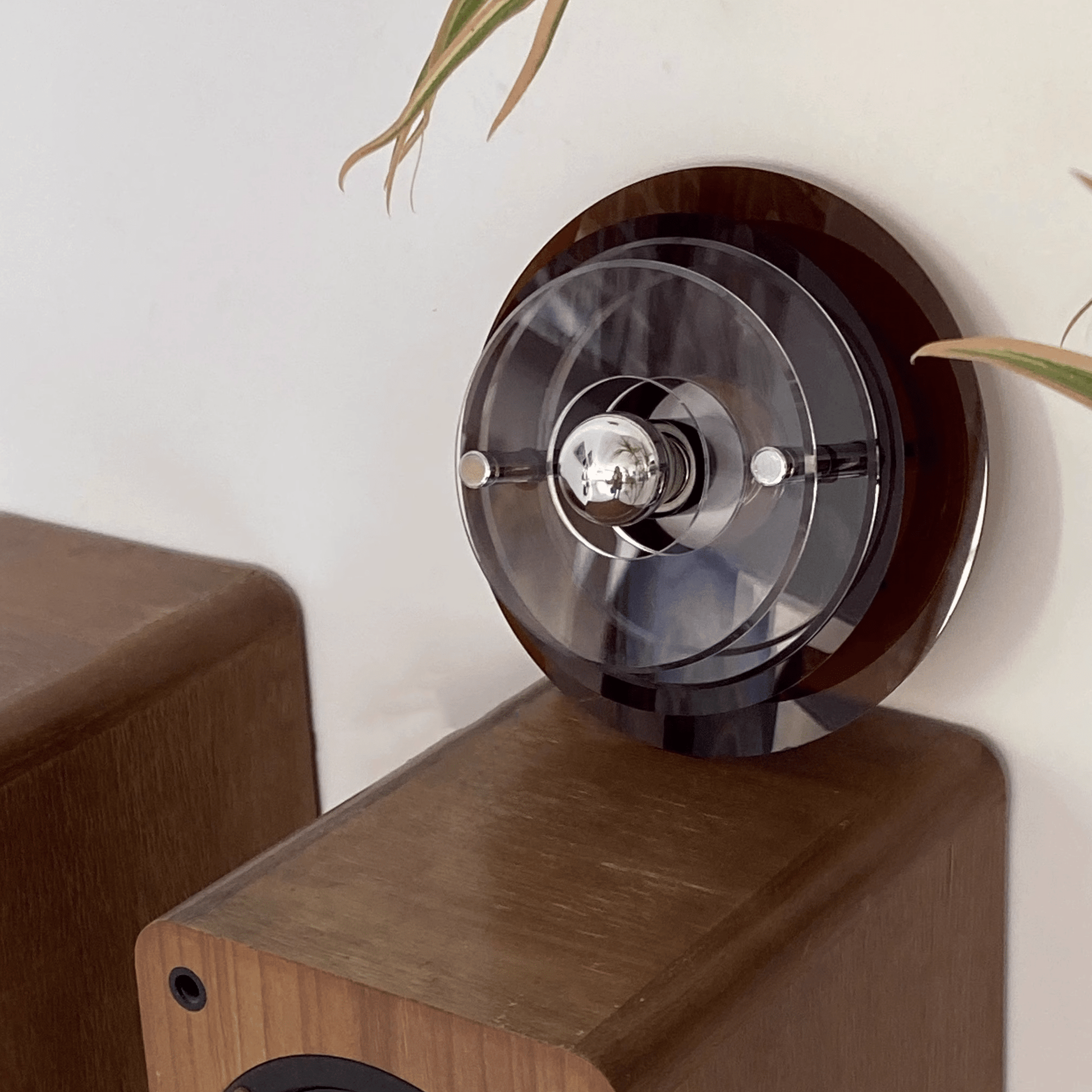 Flyvende Tallerken Inspireret Væglampe med Ambiente Lys Væglampe Tech Butik Brun