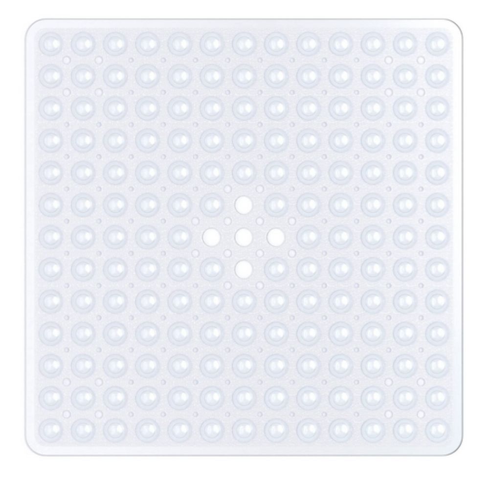 Badsikkerhed Non-Slip Suge-Måtte – Sikker Greb for Skridsikre Badeværelsesgulve Bath & Shower Mats Tech Butik Frosted hvid