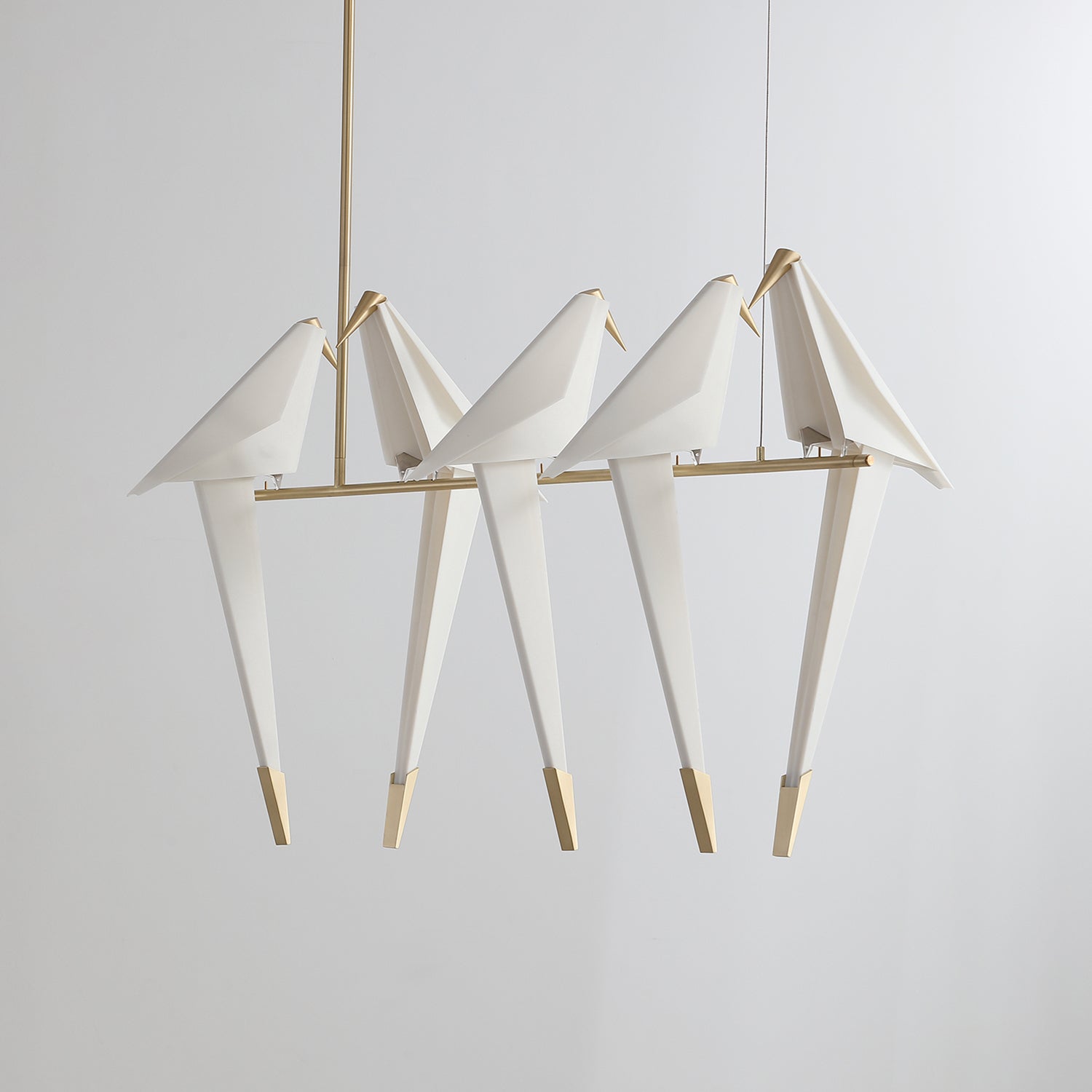 Fugleinspireret Skulpturel Loftlampe med Glød og Bevægelse Hængelampe Tech Butik