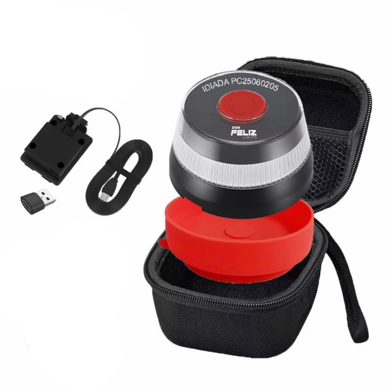 Billys Nødlys til Bil – Godkendt V16 Advarselslys med Geolokalisering Værktøj Tech Butik Pakke med 1 stk. med etui