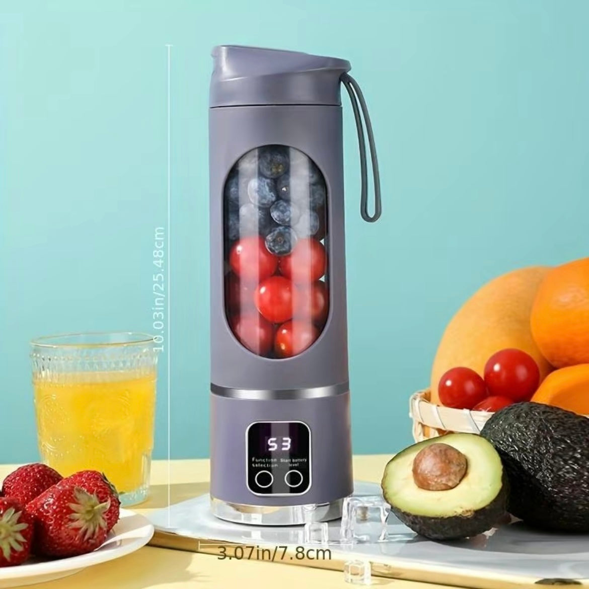 Genopladelig Blender – Bærbar Mini-Blender til Smoothies og Juice Tech Butik Lilla