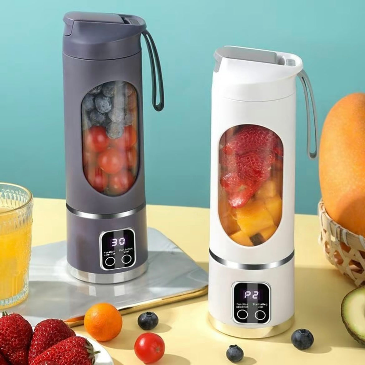 Genopladelig Blender – Bærbar Mini-Blender til Smoothies og Juice Tech Butik