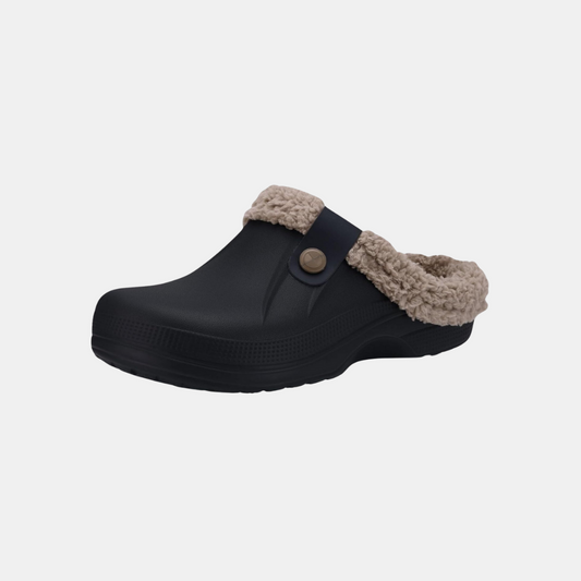 Fuzzy Clog Mules – Komfort møder funktionalitet Træsko Tech Butik Sort Brun 6