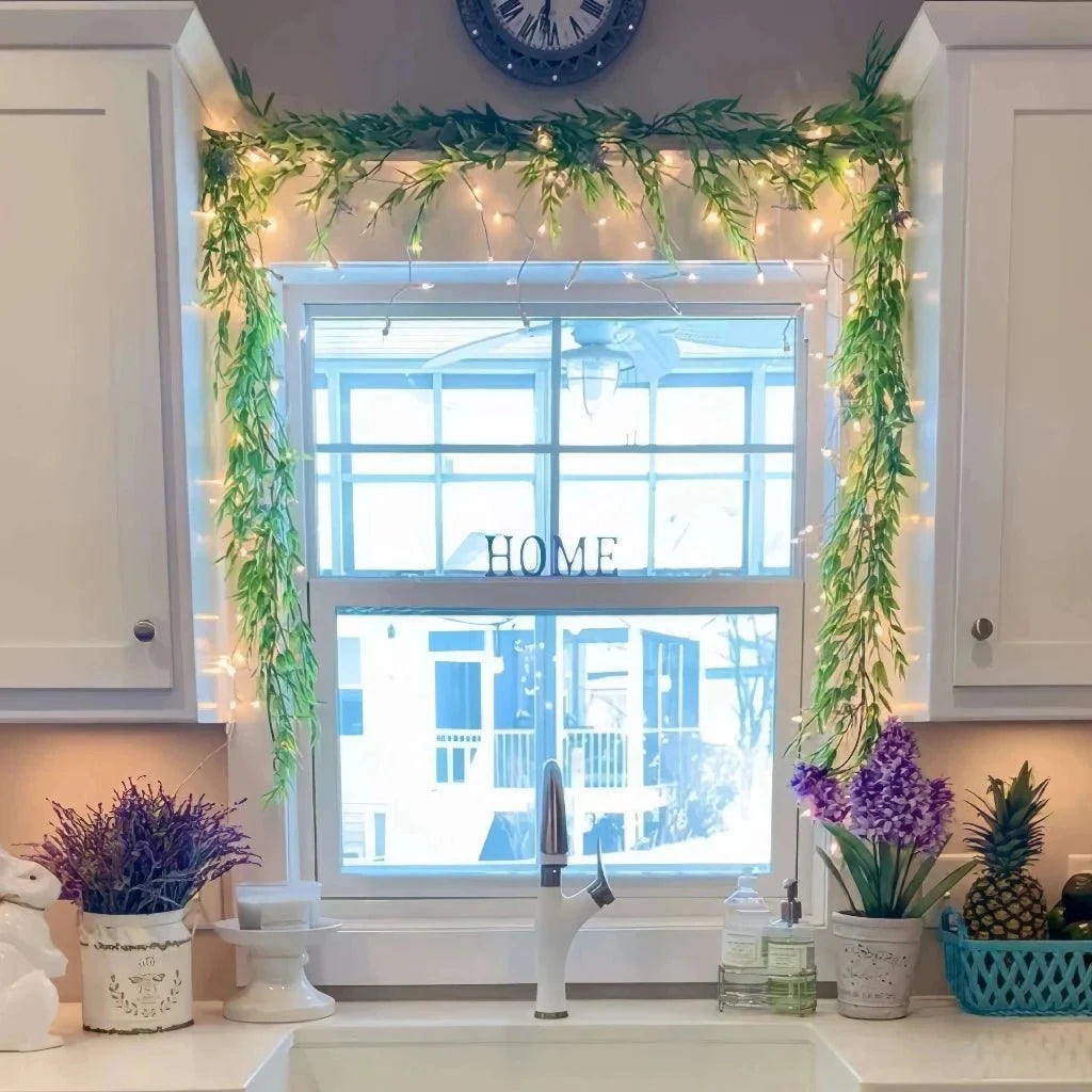 Glimrende Charm LED Guirlander Væglampe – Fortryllende Glød & Festlig Elegance home decor Tech Butik Lavendel glitrende