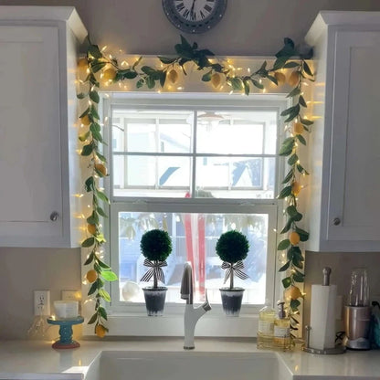 Glimrende Charm LED Guirlander Væglampe – Fortryllende Glød & Festlig Elegance home decor Tech Butik Citron glimtende