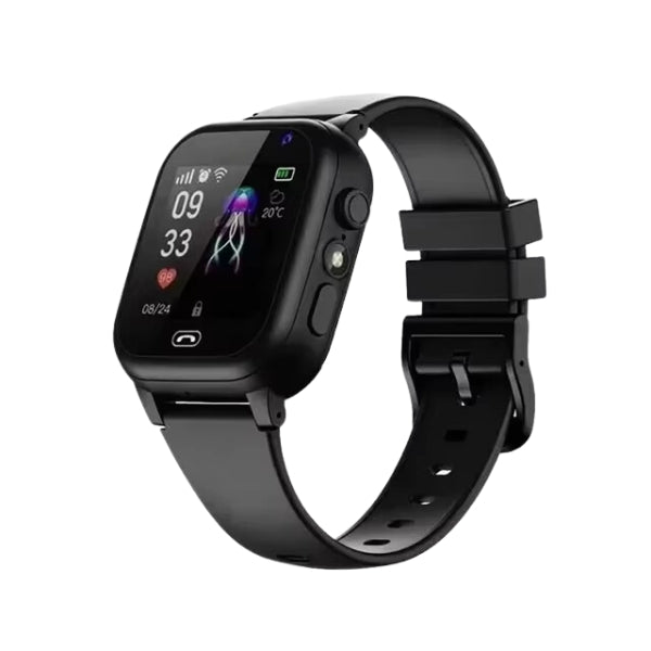 Børne-Smartwatch med GPS Tracker – Sjovt, Sikkert og Smart Børne smartwatches Tech Butik Sort