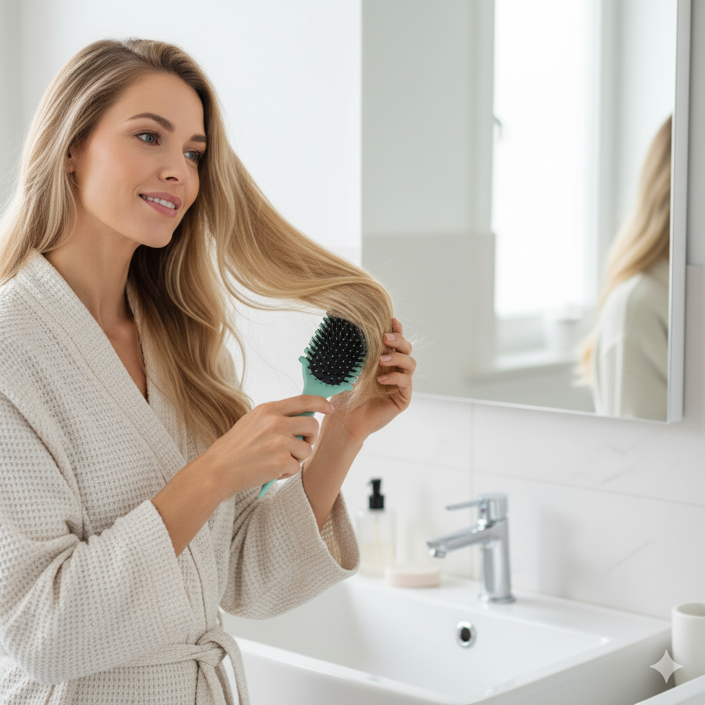 3-i-1 Hårbørste – Alsidigt Værktøj til Styling, Udbørstning og Glatning Hairbrushes & Combs Tech Butik