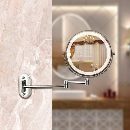 Genopladelig LED spejllampe med 5x forstørrelse og bærbar skønhedspartner til fejlfri makeup Spejle Tech Butik