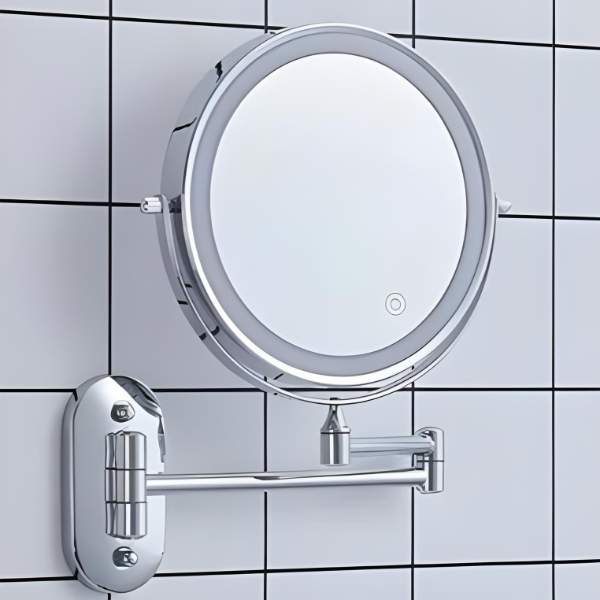Genopladelig LED spejllampe med 5x forstørrelse og bærbar skønhedspartner til fejlfri makeup Spejle Tech Butik