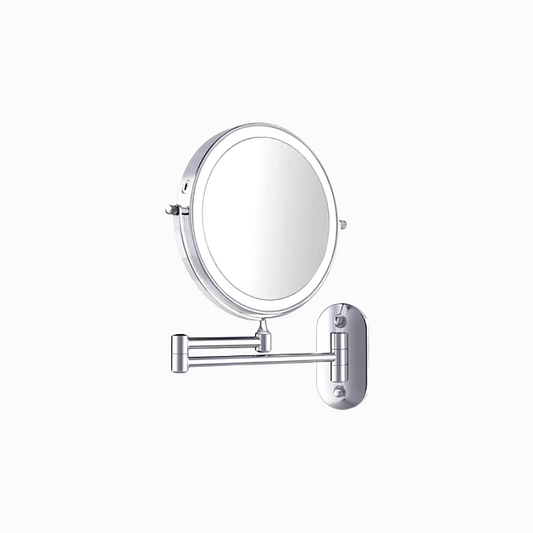 Genopladelig LED spejllampe med 5x forstørrelse og bærbar skønhedspartner til fejlfri makeup Spejle Tech Butik Sølv
