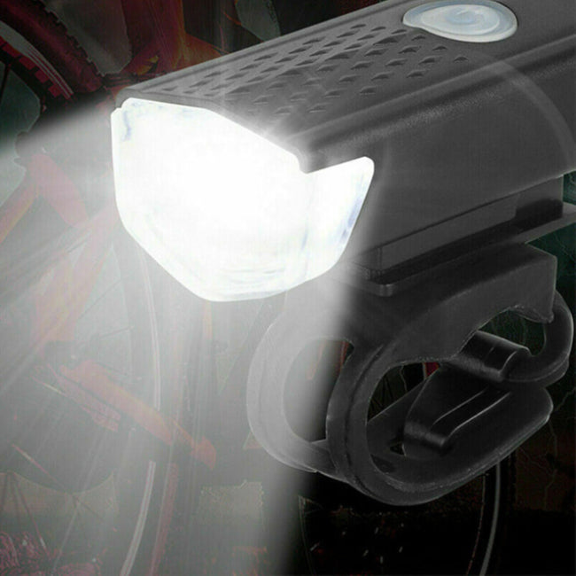 Genopladeligt Cykellys Sæt – Vandtæt LED Lys med 4 Tilstande til Sikker Cykling Cykellygter Tech Butik