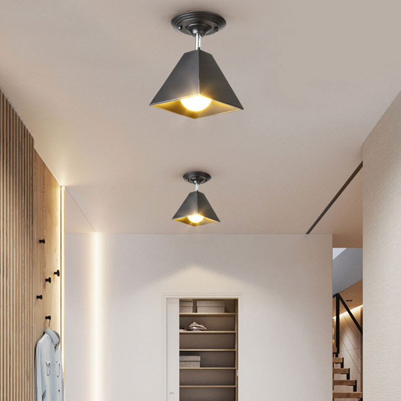 Geometrisk Halvmonteret Loftlampe til Moderne Rum Loftlamper Tech Butik