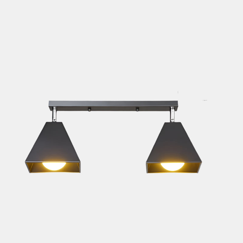 Geometrisk Halvmonteret Loftlampe til Moderne Rum Loftlamper Tech Butik Sort 2