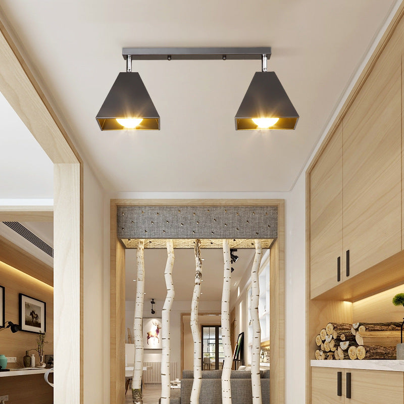 Geometrisk Halvmonteret Loftlampe til Moderne Rum Loftlamper Tech Butik