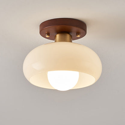 Glas Loftlampe med Træ – Varm Belysning til Gangen Lamper Tech Butik