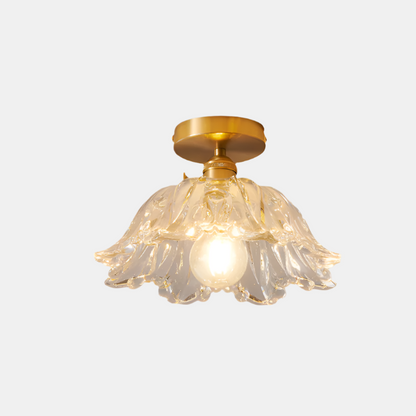 Glasblomst Loftlampe til Elegant Hjemmedekoration Loftlamper Tech Butik Loftslampe Dia 21cm x H15cm