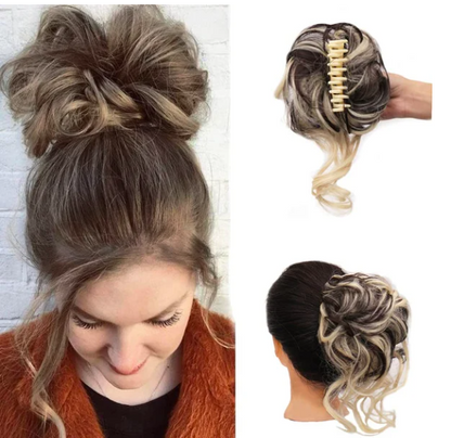 Elegant Hårspænde – Stilfuldt, Praktisk og Komfortabelt Hele Dagen Chique Haarclip - Elegant & Praktisch Tech Butik Gyldenbrun + lys blond