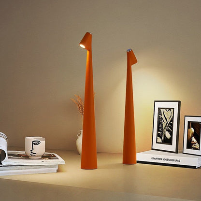 Gulvlampe minimalistisk ledningsfrit design og fleksibel belysning Bordlamper Tech Butik Orange 35cm