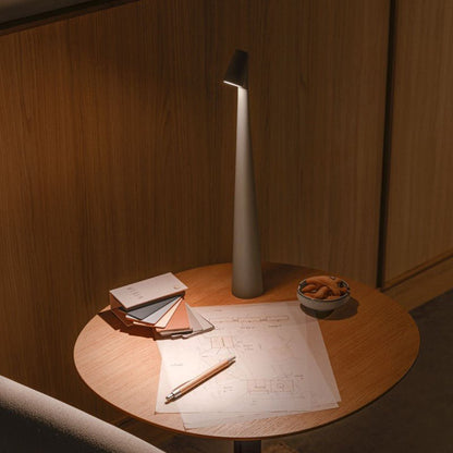 Gulvlampe minimalistisk ledningsfrit design og fleksibel belysning Bordlamper Tech Butik Grå 35cm